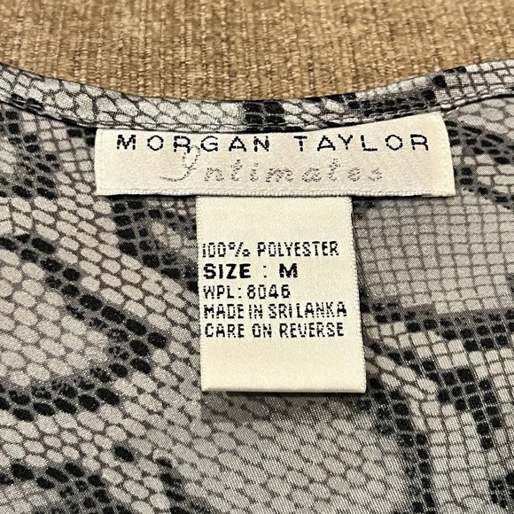 Vintage Morgan Taylor Intimates Snake Print Slip Dress - Size Medium - Picture 9 of 9